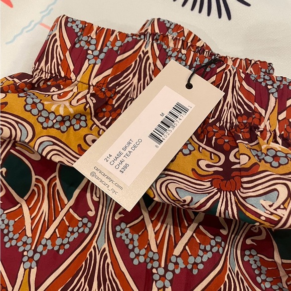 NWT Cara Cara Chase Skirt Chai Tea Deco - Picture 3 of 4